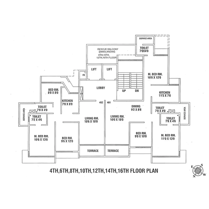 Even Floor Plan