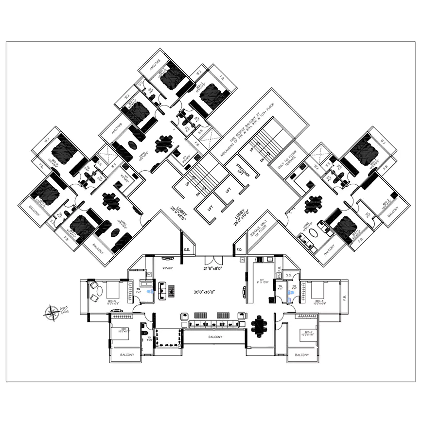 Typical Floor Plan | Progressive’s Meera angan
